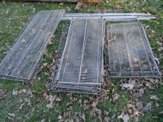 lot 47 image: Misc Wire Shelves Misc Poles
