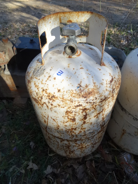 lot 123 image: 30 Lb. New Style Propane Tank