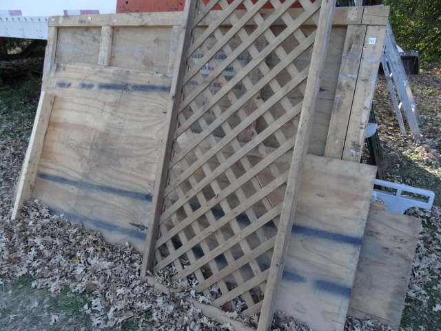 lot 131 image: Misc Plywood and a Piece of Lattice