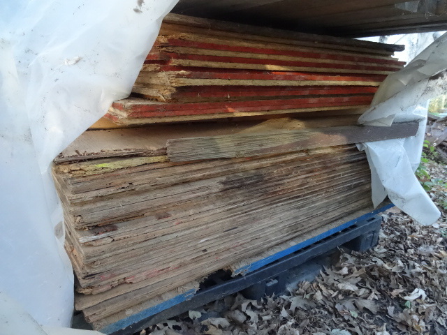 lot 145 image: Pile of 4 X 8 Sheets of Plywood 38.