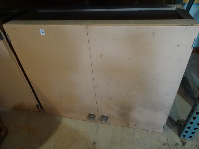 lot 171 image: Wood Wall Cabinet 36 X 13 X 30
