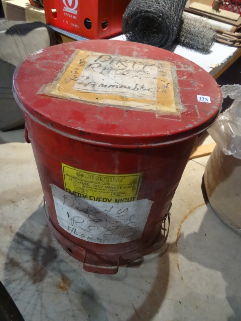lot 173 image: Oily Ragcan