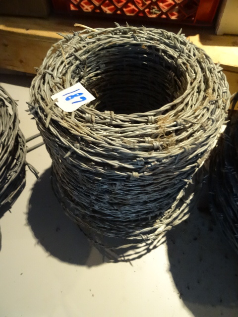 lot 187 image: Roll of Barbed Wire