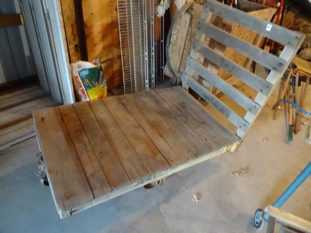 lot 201 image: Vintage Nutting Cart 48 X 30