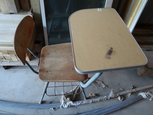 lot 204 image: Vintage School Desk