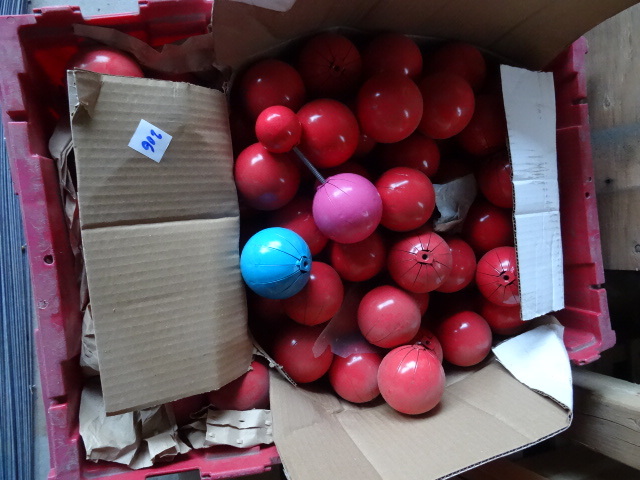 lot 206 image: Metal Balls with Threaded Bottom.