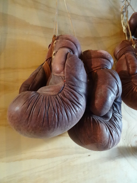 lot 238 image: 2 Pair Vintage Boxing Gloves