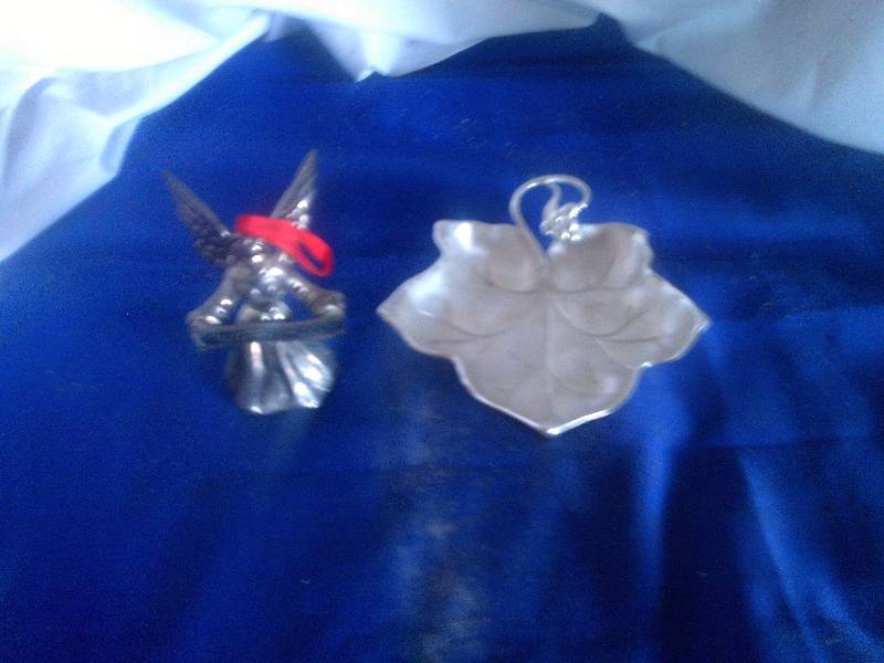 silver plated millinium bell and silver dish