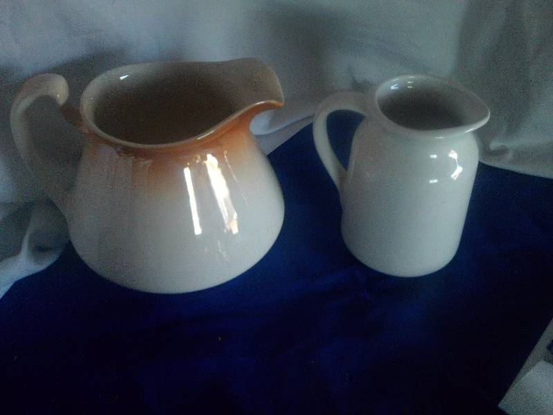 2 vintage pitchers