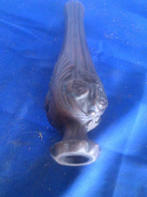 vintage heavy iron post top