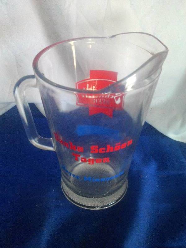 vintage schmidt beer pitcher
