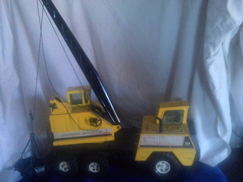 vintage nylint jumbo shovel crane truck
