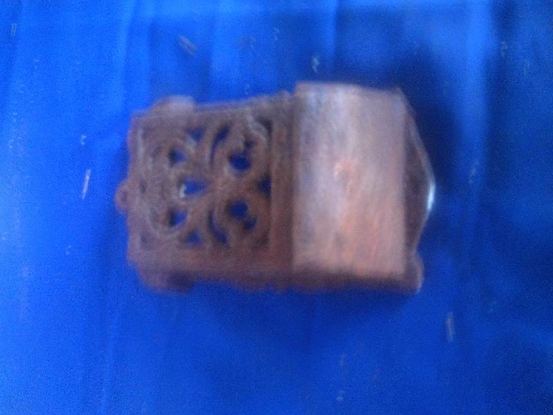 antique iron mail box