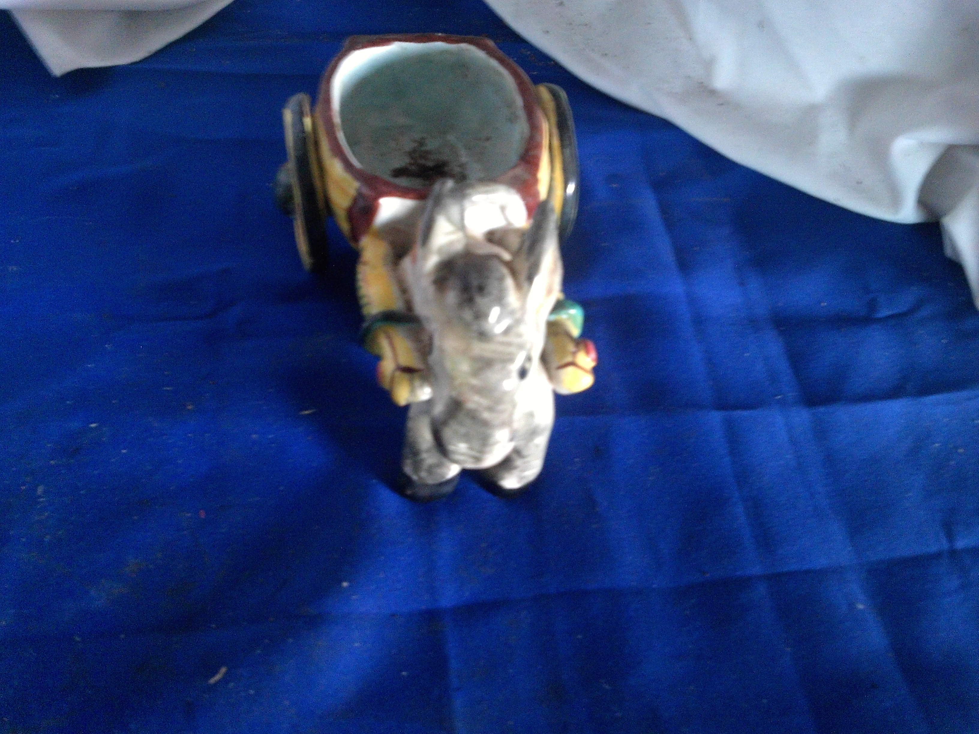 vintage donkey planter