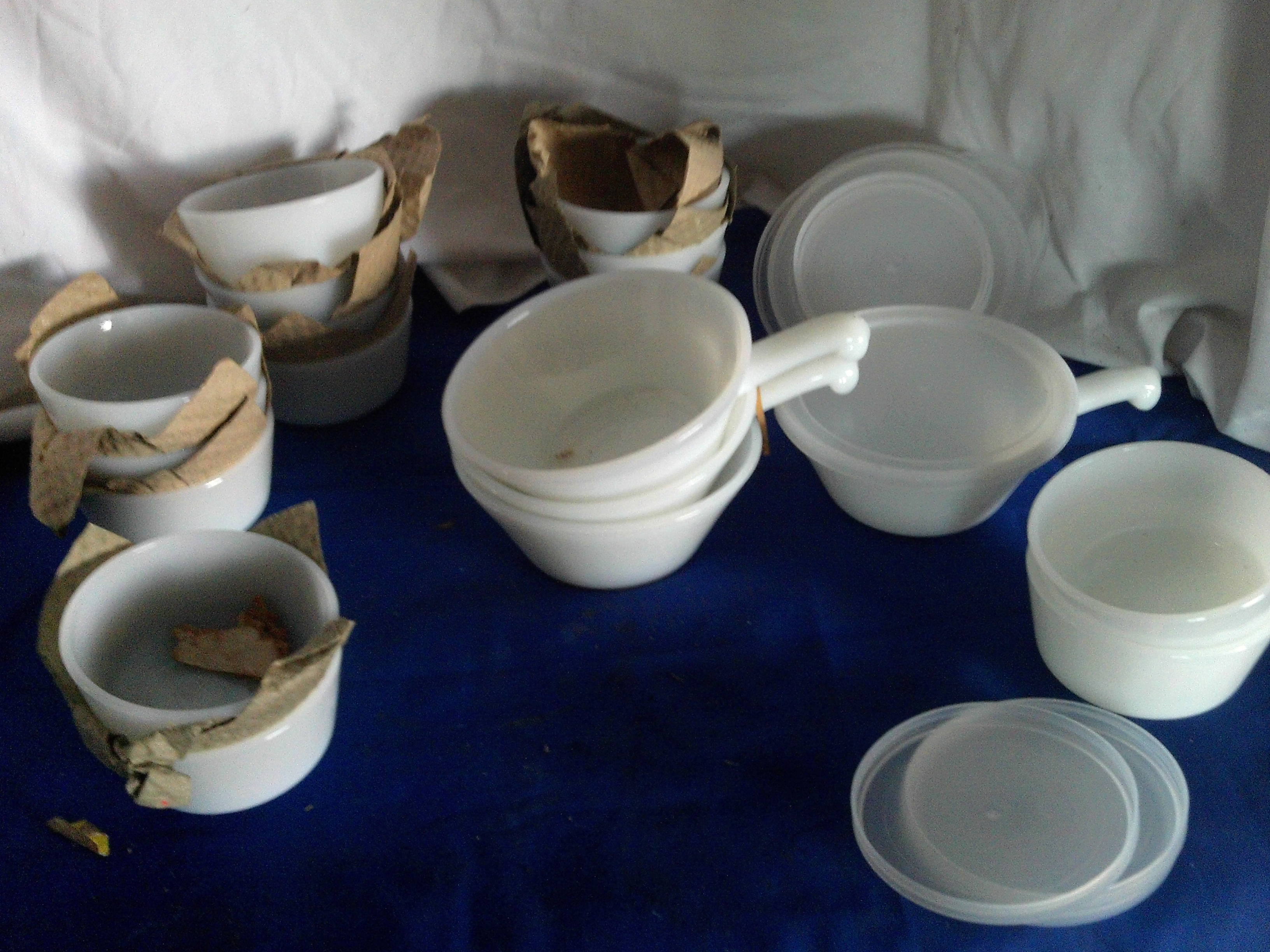 white fire king dishes