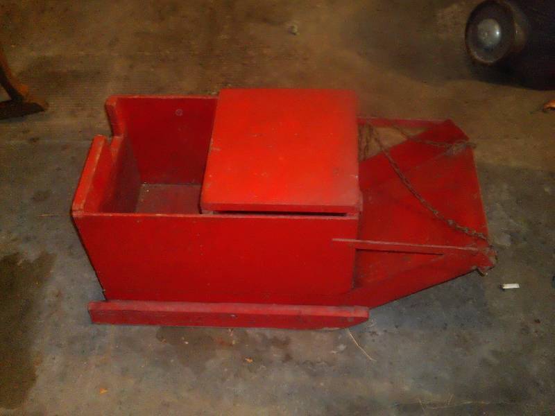 fishind rod holder seat sled in one