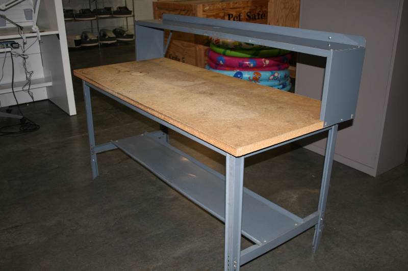 Metal frame work bench
