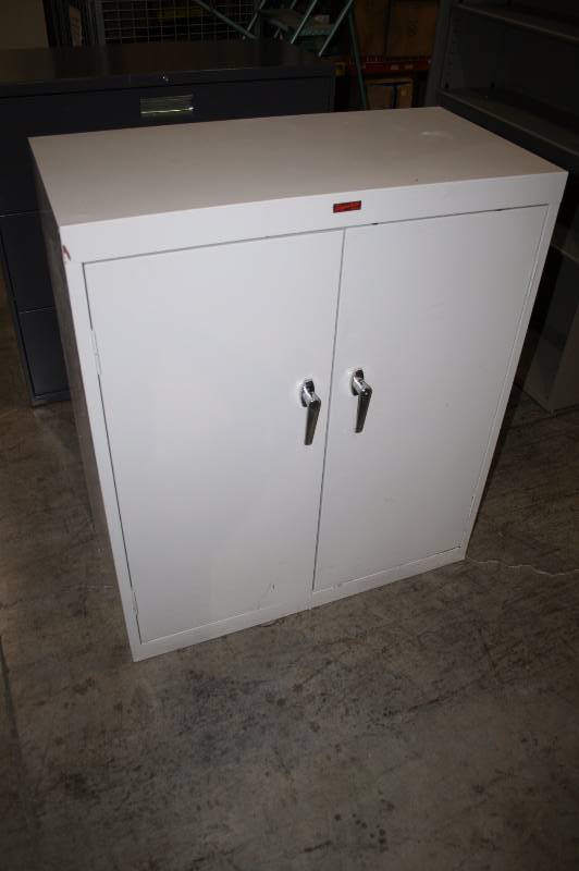 Light gray storage cabinet