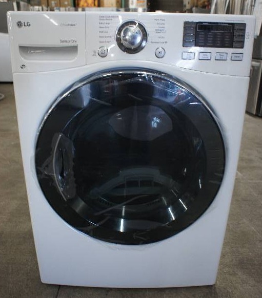 lot 15 image: LG Dryer - Model # (DLEX3570W)