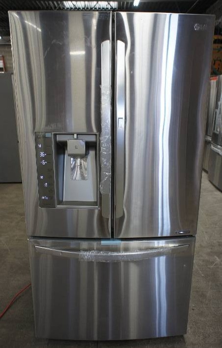 lot 3 image: LG Refrigerator - Model # (LFXS30726S)