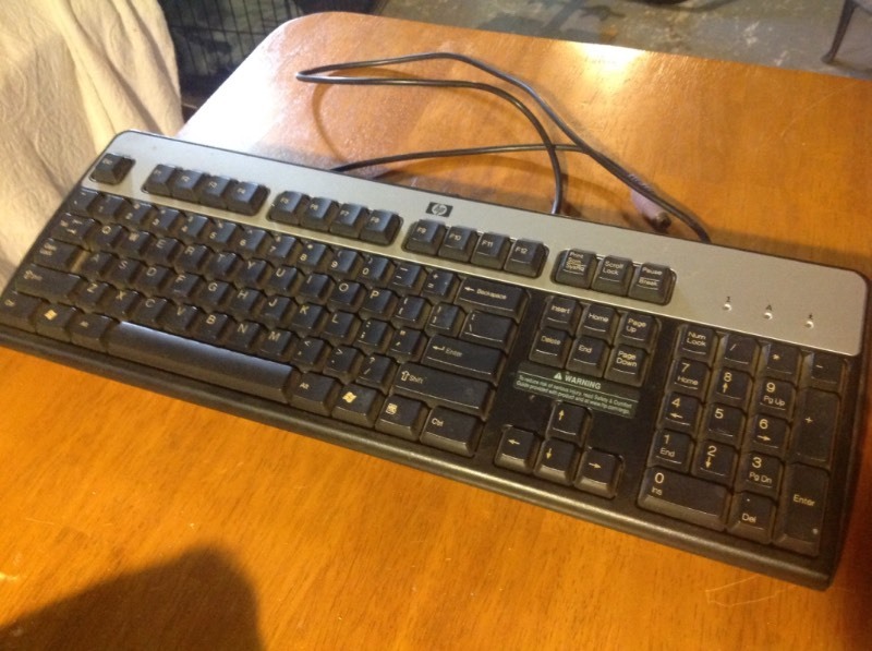 HP Computer CPU & Keyboard