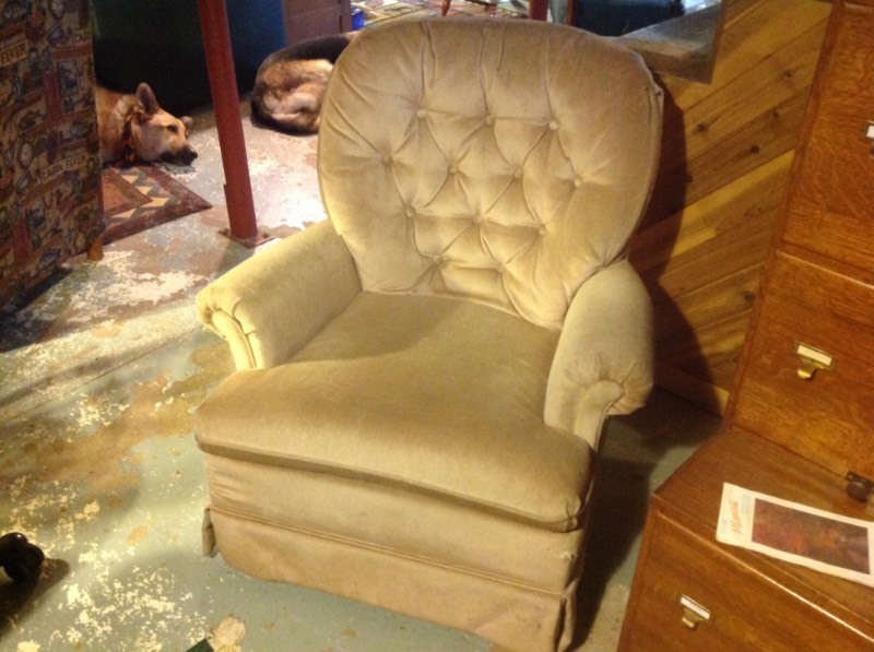 Beige Swivel Rocker