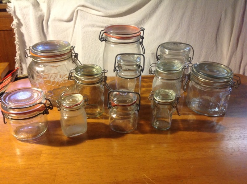 Clamp Lid Glass Jar Lot