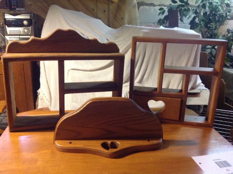 Wood Wall Display Shelves