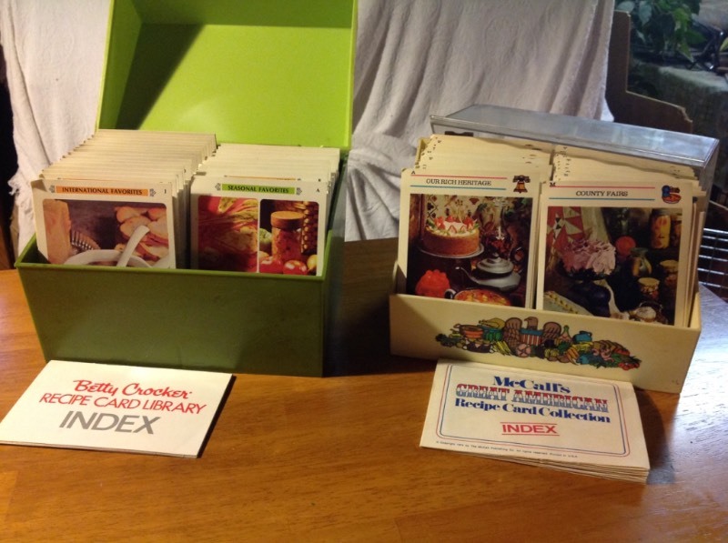 Vintage Betty Crocker & McCalls Recipe Card Collections