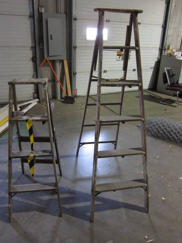 Two Wooden Ladders