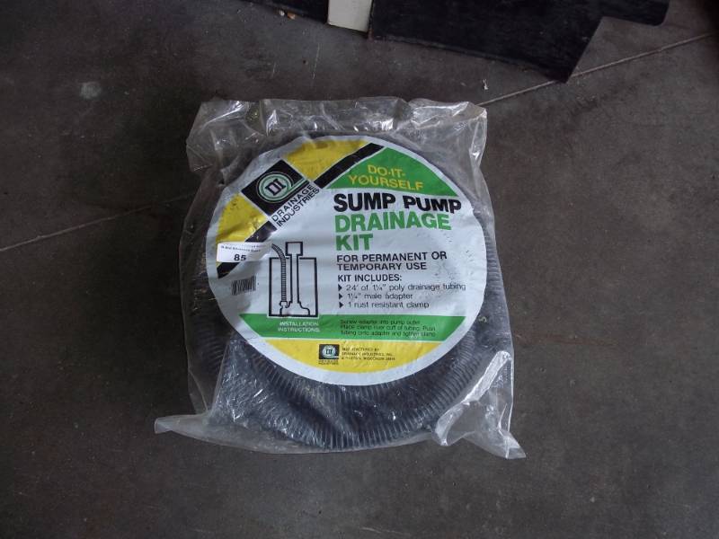 lot 85 image: Sump Pump Drainage Kit