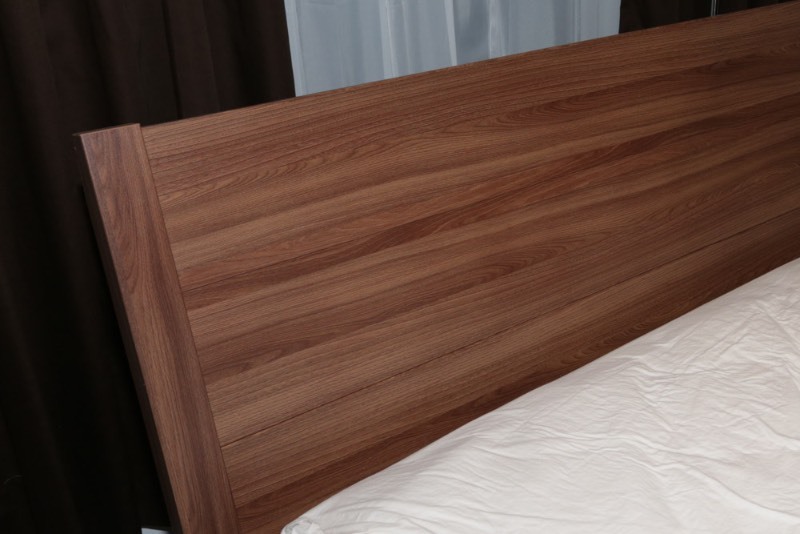 lot 2 image: Ikea Queen Size Bed & Matching Night Stand (new - used to stage a bedroom)