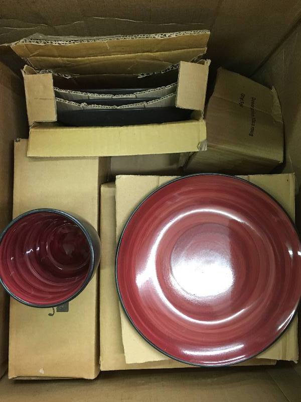 McLeland Design 16 Pc Dinnerware Set Wine Black End Of October 