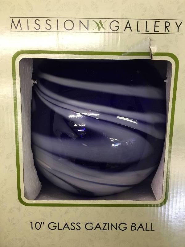 10 Blue Swirl Gazing Ball retail $49.99