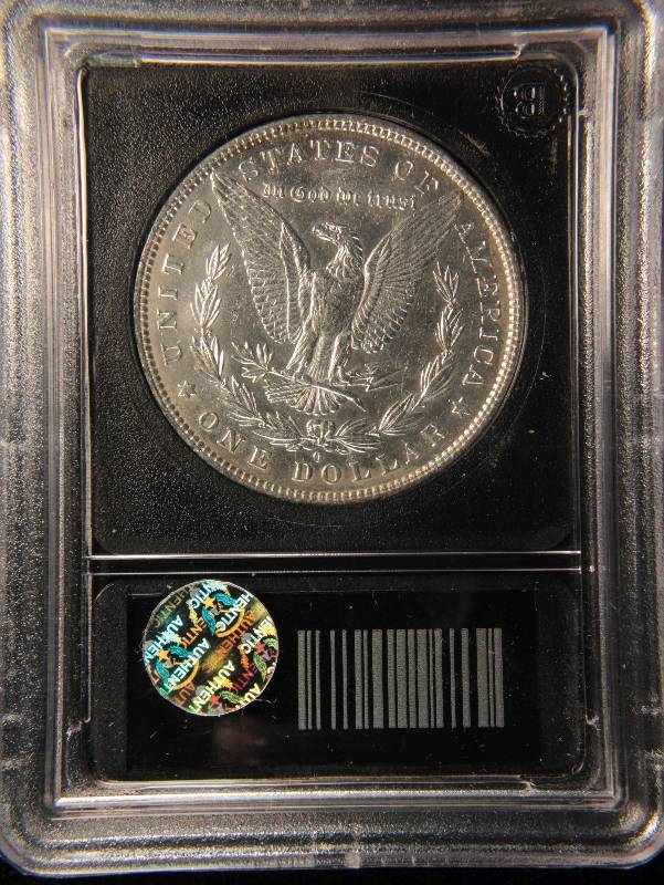 1881 O MORGAN SILVER DOLLAR VF IN BLACK HOLDER