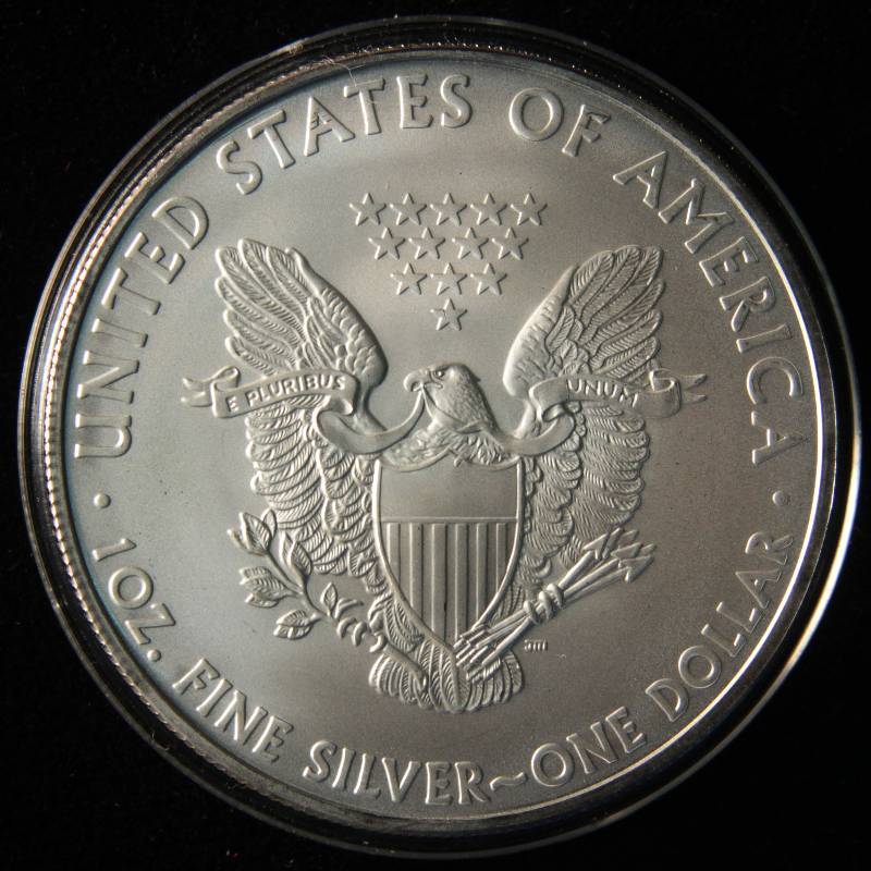 2010 US SILVER EAGLE .999 FINE SILVER IN AIRTITE HOLDER