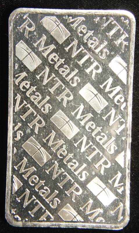 10 TROY Oz. .999 FINE SILVER BAR NTR METALS
