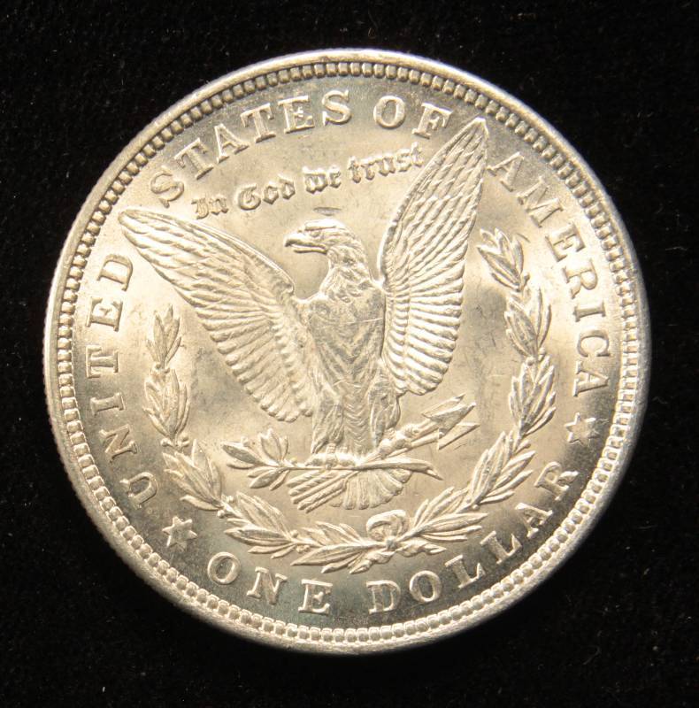 1921 MORGAN SILVER DOLLAR AU