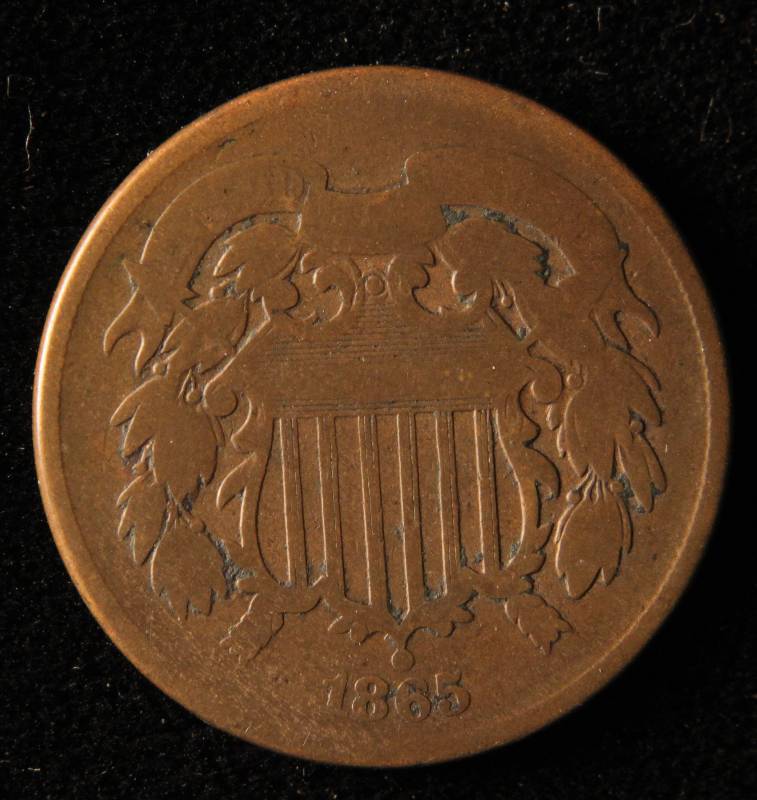 1865 US TWO CENT PIECE