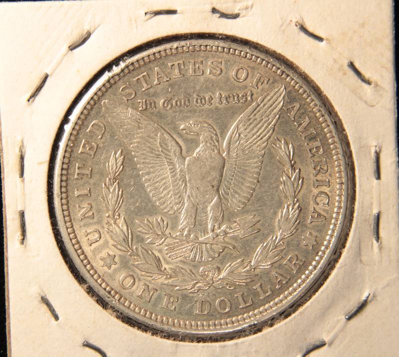 1921 D MORGAN SILVER DOLLAR XF