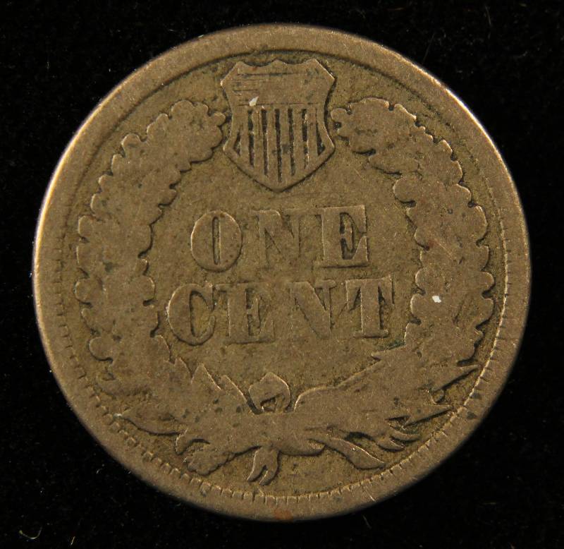 1861 COPPER NICKEL INDIAN HEAD CENT VG