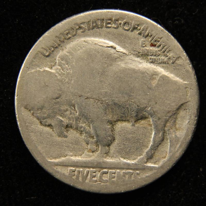 1921 S BUFFALO NICKEL BETTER DATE ACID DATED