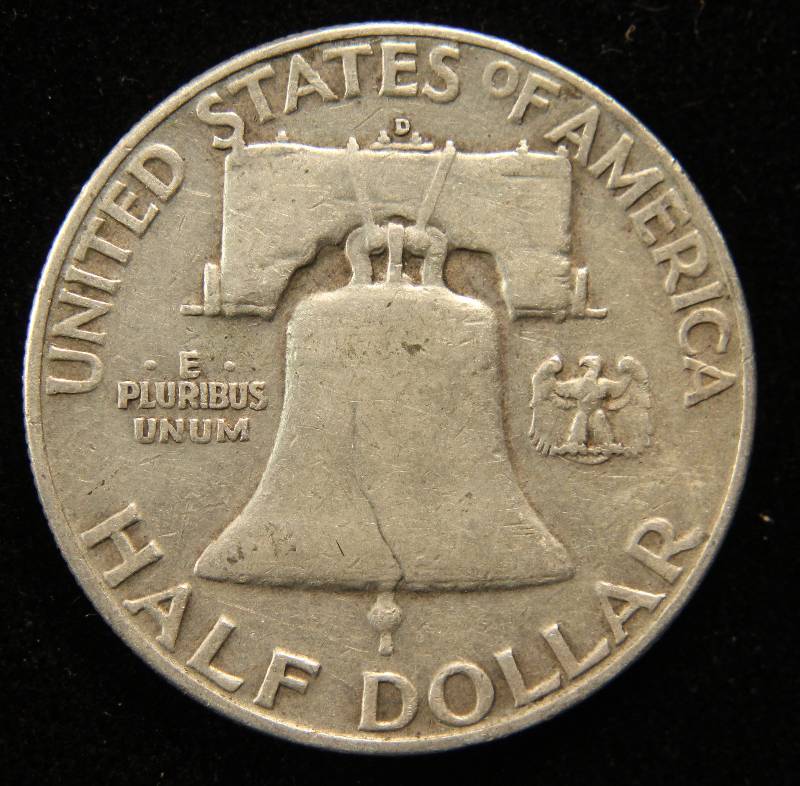 1953 D FRANKLIN SILVER HALF DOLLAR
