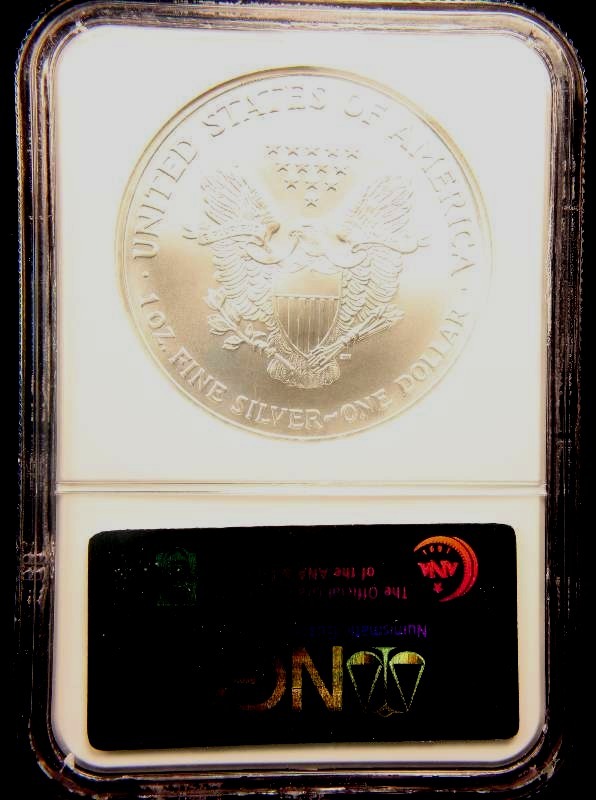 2005 US SILVER EAGLE 1 TROY Oz. .999 FINE SILVER MS69 NGC