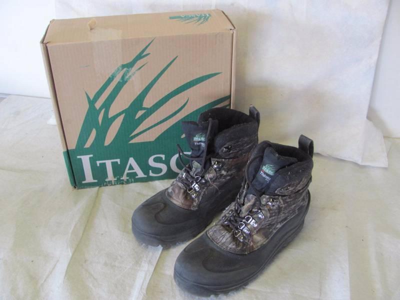 Itasca Mens Ice Breaker Camo Winter Boots Size 10