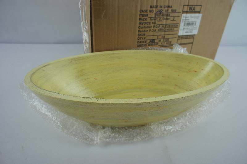 Elegant Expressions Natural Bamboo Finish Bowl