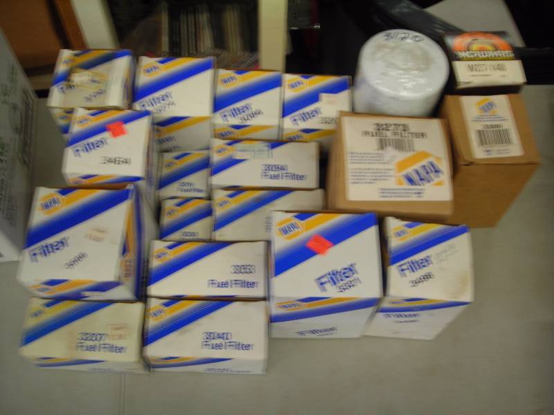 Box Lot Of Napa Fuel Filters