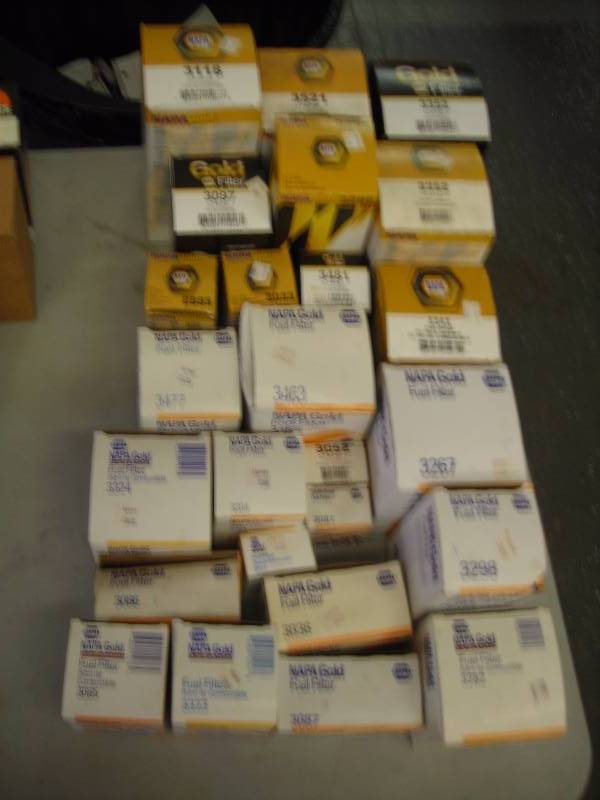 Box Lot Of Napa Gold Fuel Filters