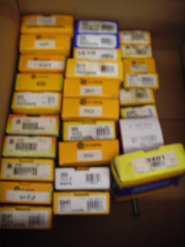 Box Lot Of Napa U-Joints, Strap Kits