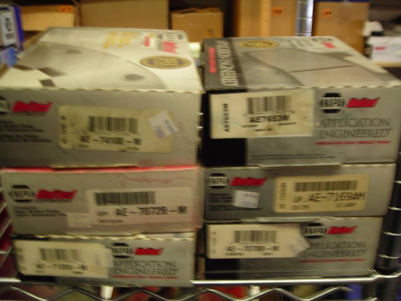 6 Boxes Of Napa United Brake Pads
